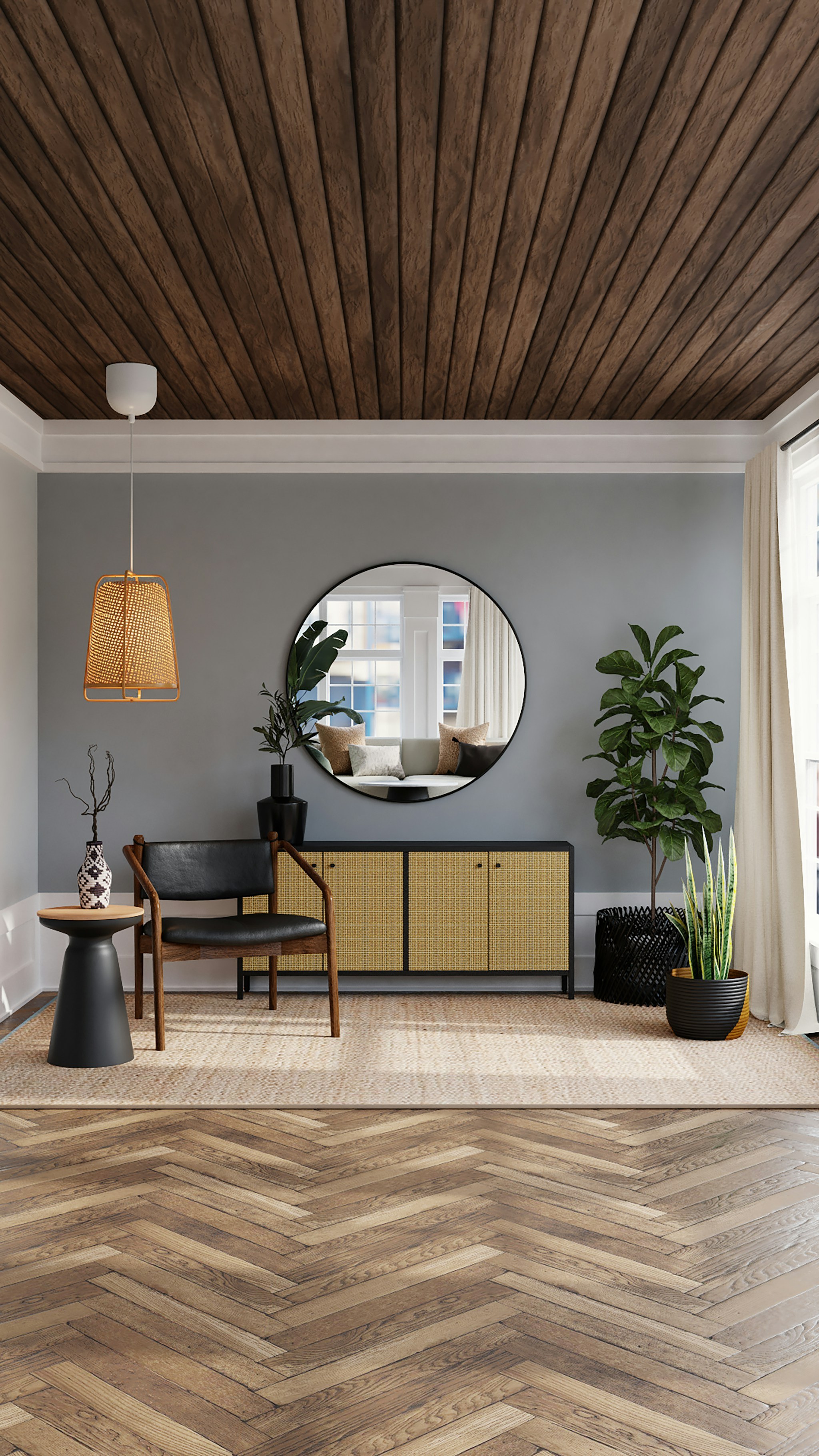 Ankara Architectural Studio & Modern Residence Lounge — Bespoke High-Resolution Portrait & Fine-Art UV Digital-Printed Roller Shade Design