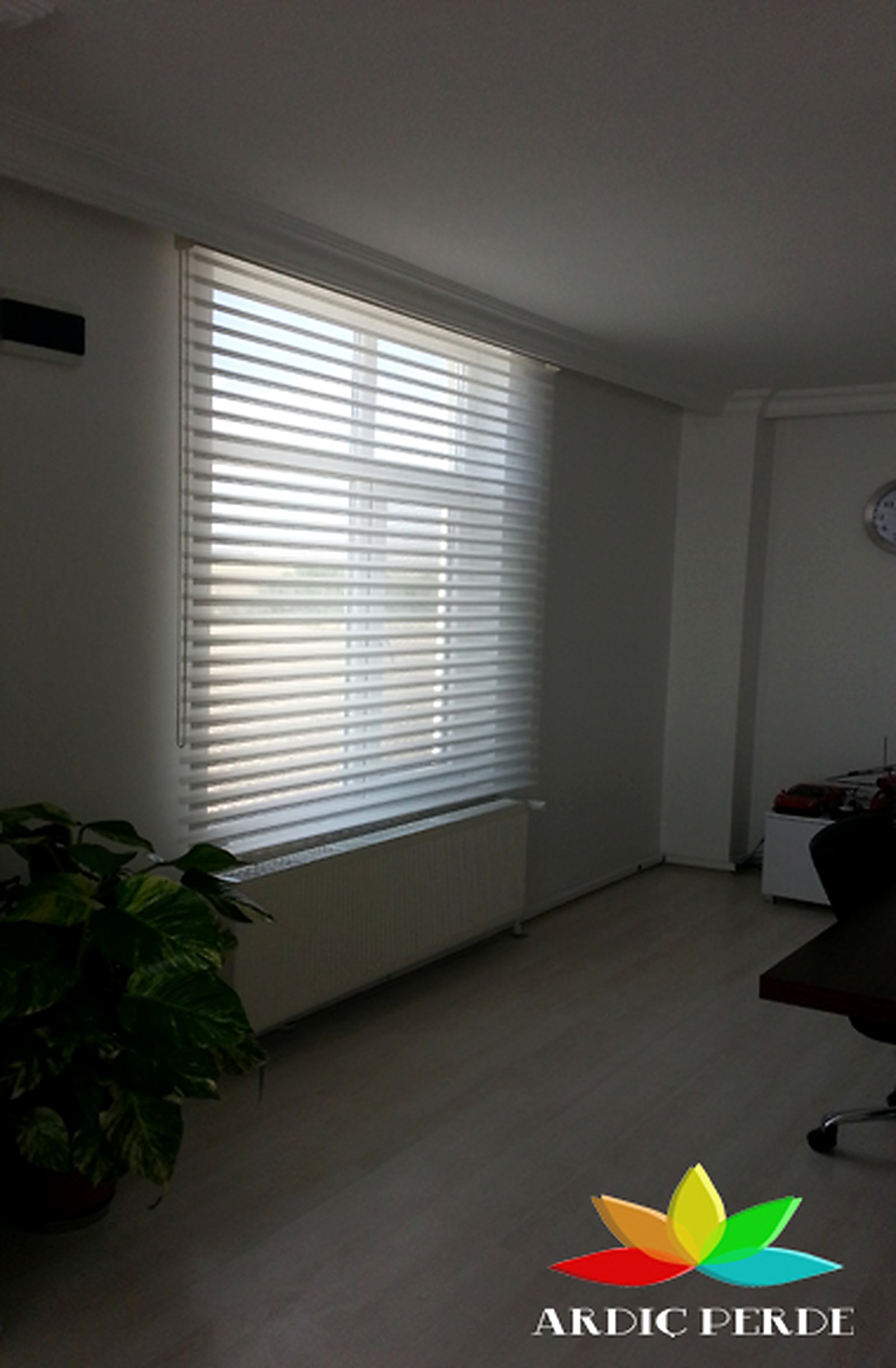 Lavalia Corporate Headquarters Chairman's Office — Somfy Motorized Remote-Controlled Silhouette (Shangri-La Sheer) Shading System (View 2)