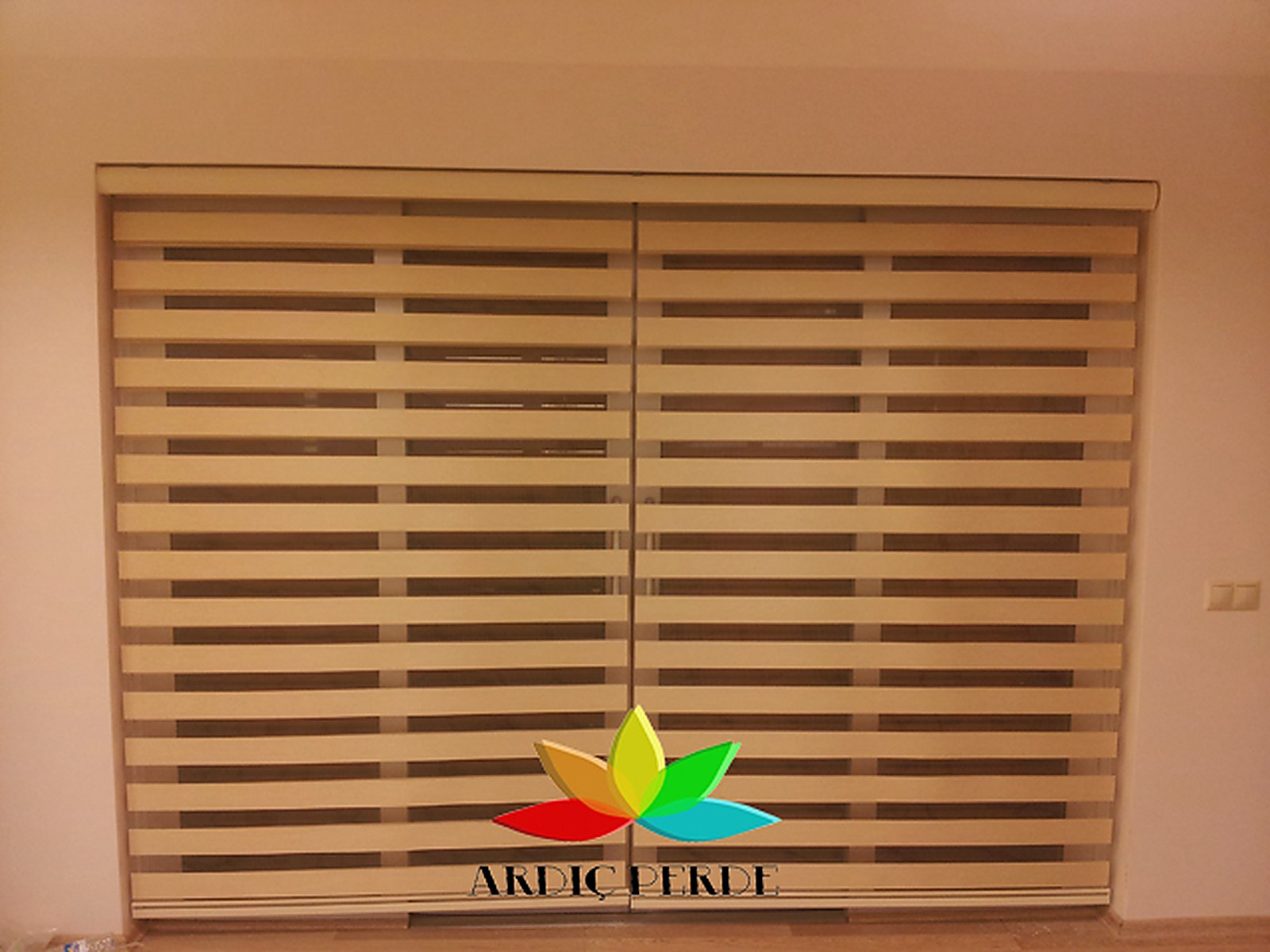 Ankara TESMER (TÜRMOB Training Center, Dikmen / Çankaya) — Executive Meeting Room — Textured Dual-Layer Corporate Zebra Shade System
